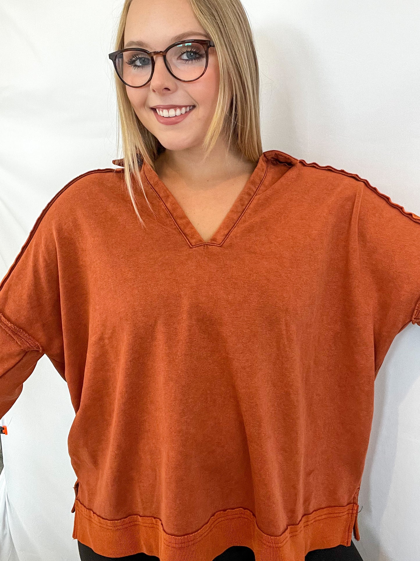 Mineral Wash French Terry Top