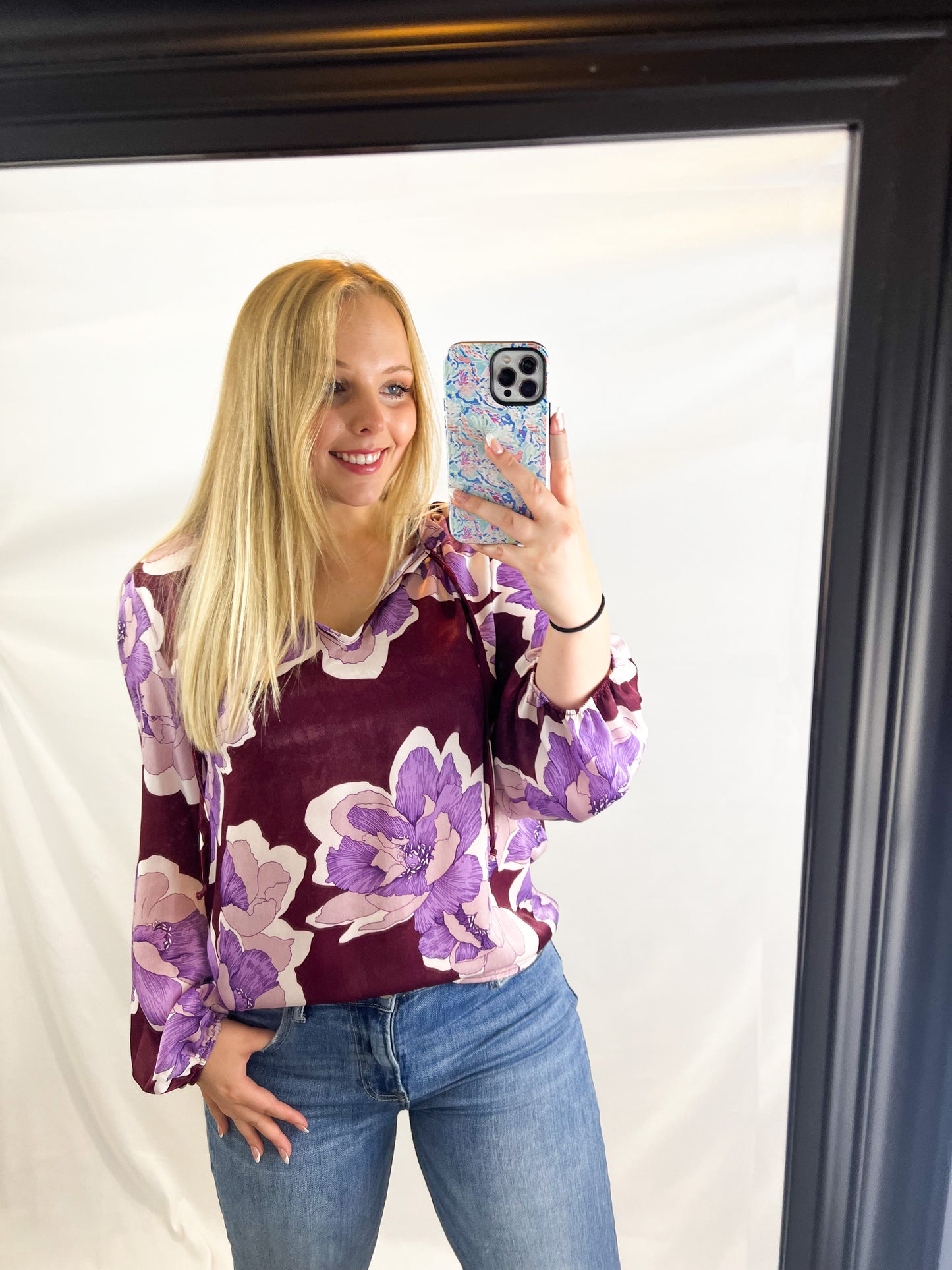 Amalia Floral Print Blouse