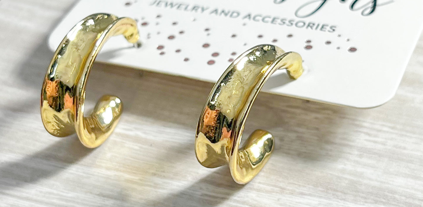 Gold Plated Hoops