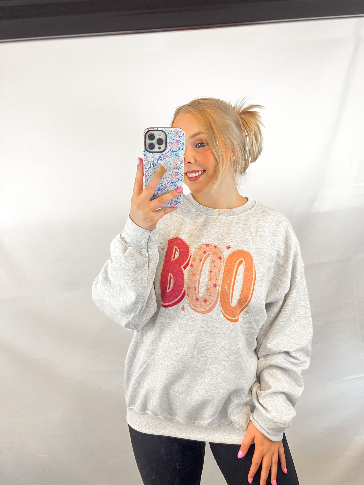 Boo Graphic Sweatshirt