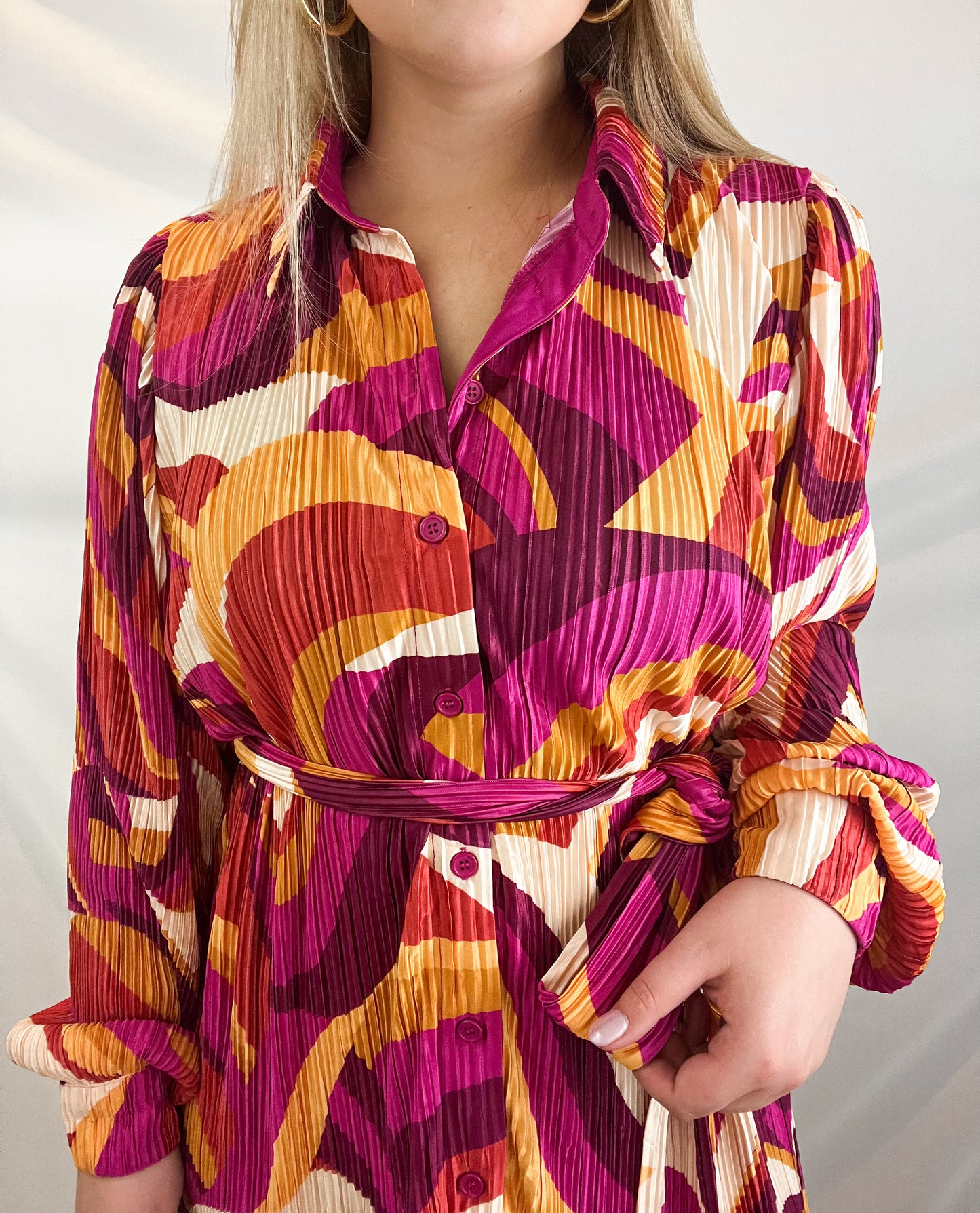 Magenta Swirls Dress