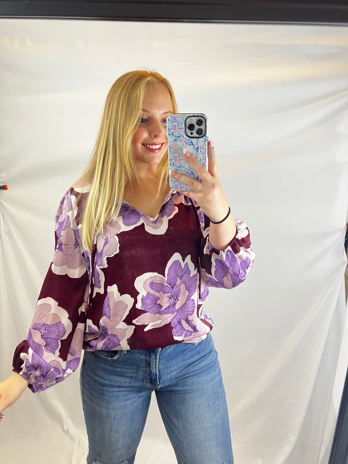 Amalia Floral Print Blouse
