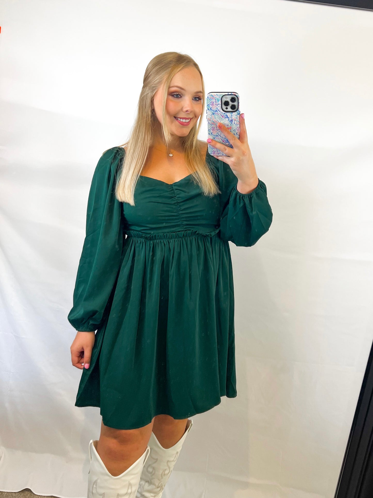 Emerald Sweetheart Dress