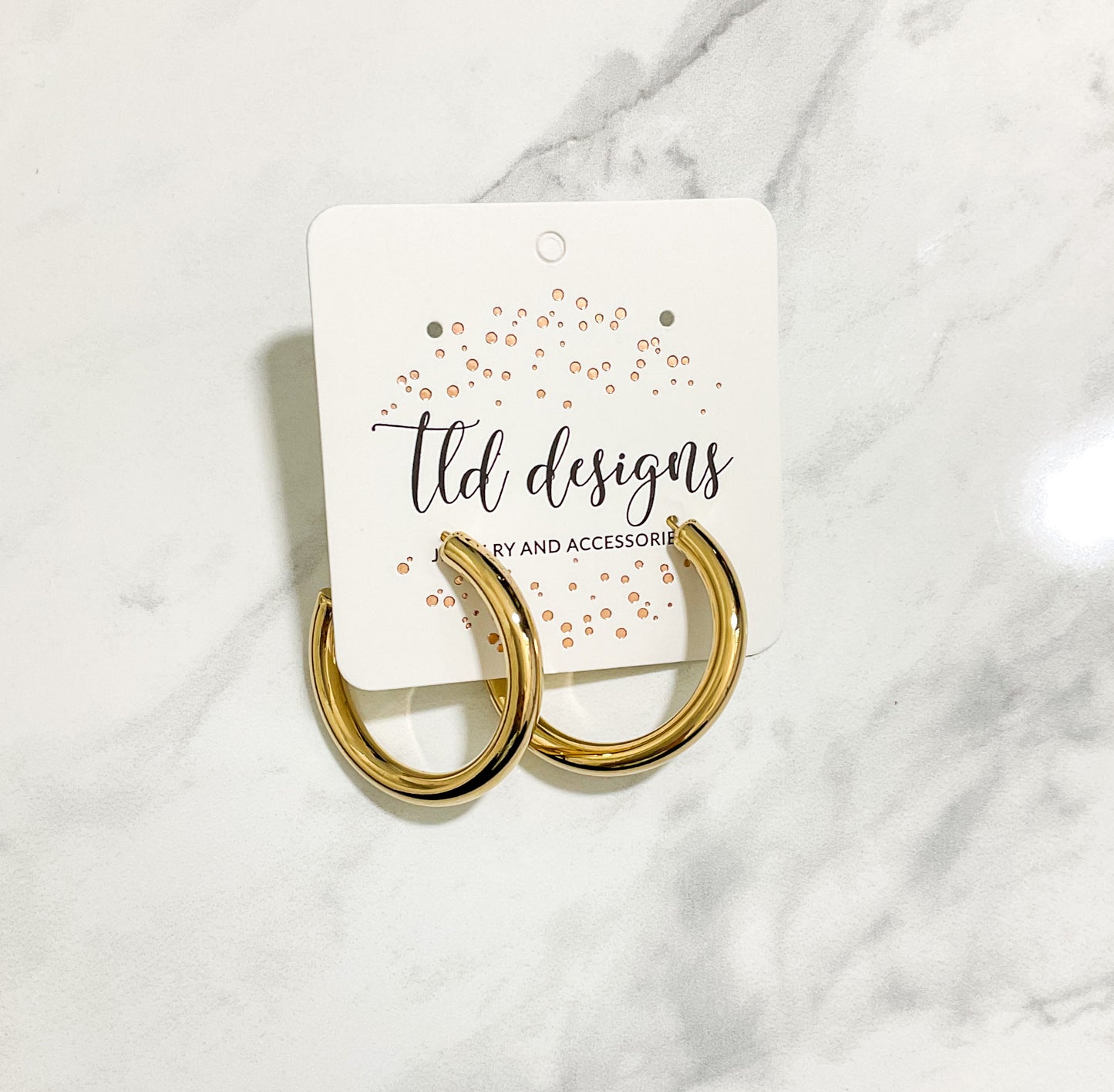 Thick Gold Hoops