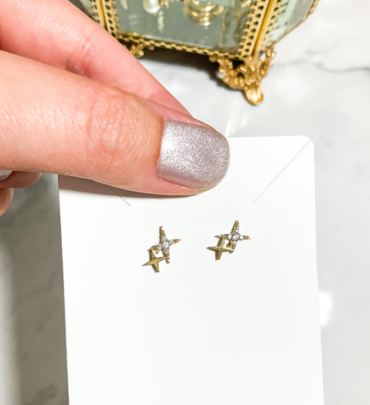 Sparkling Stars Studs