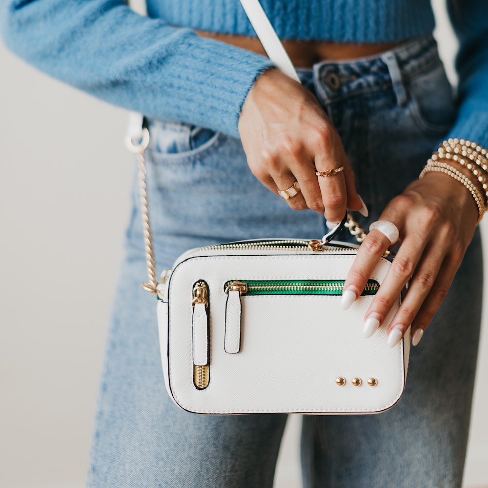 Clarity Crossbody Bag in White