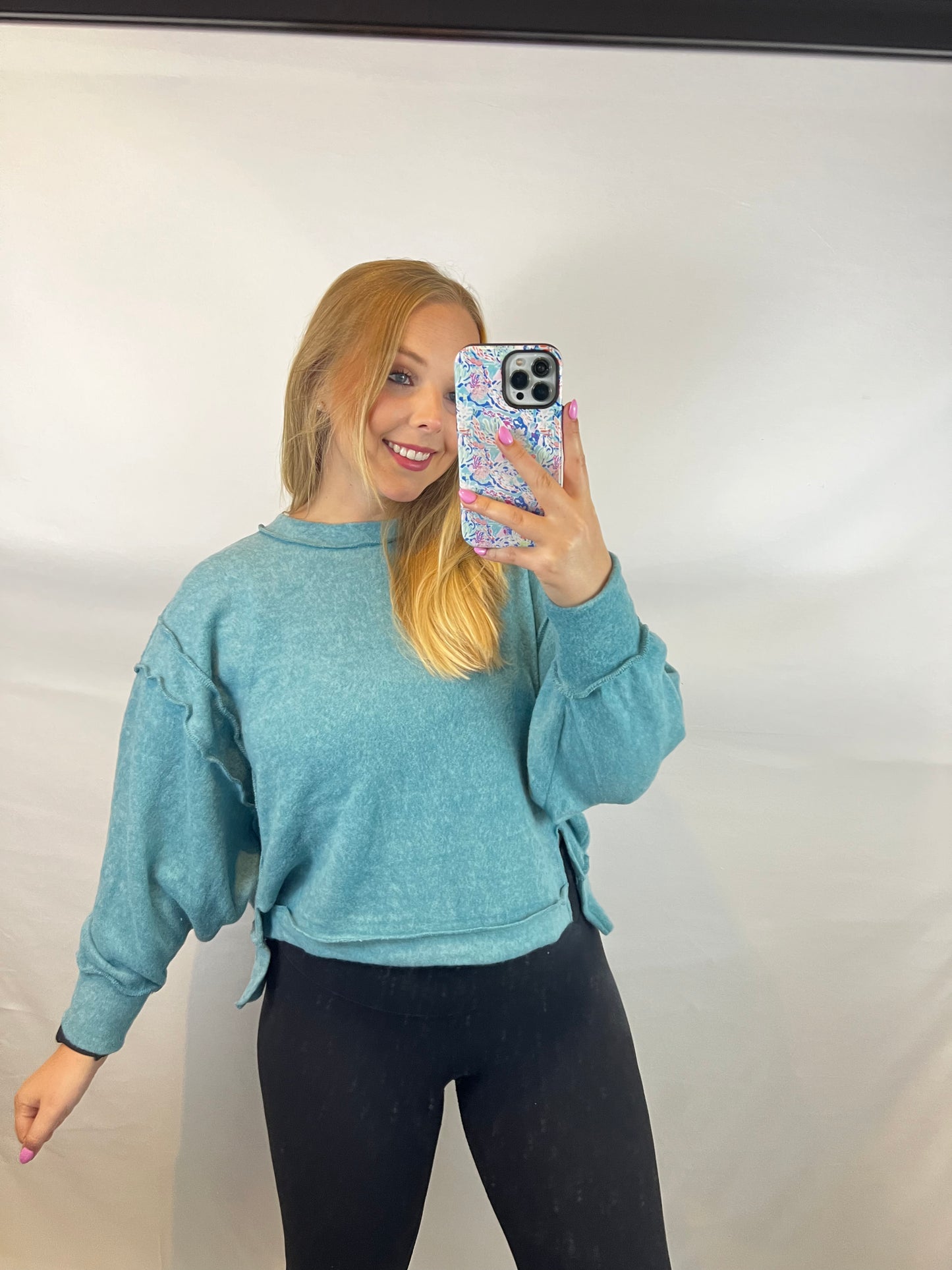 Brushed Melange Hacci Oversized Sweater