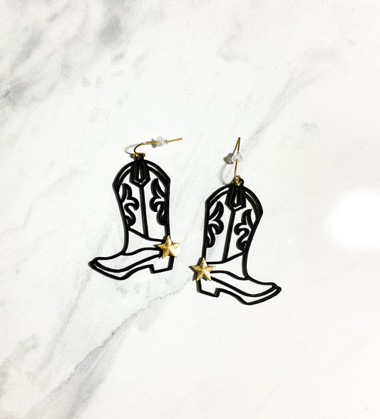 Cowgirl Boot Earrings